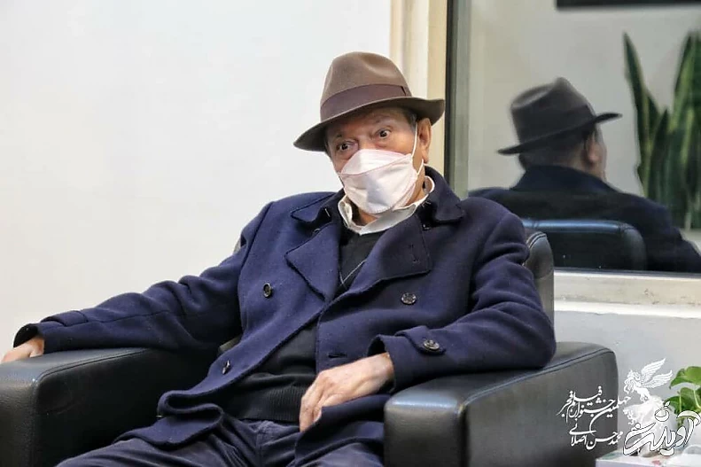 عکس | علی نصیریان در خانه جشنواره فیلم فجر 